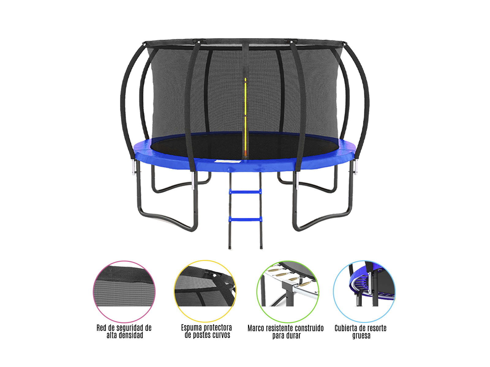 Foto 5 pulgar | Trampolin Pumpkin Azul 16ft
