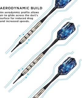 Foto 4 | Darts Viper Silver Thunder, Punta Blanda, 16 G, Con 4 Bandas Estriadas - Venta Internacional.