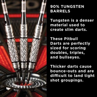 Foto 4 | Darts Viper Pitbull 90, Punta Blanda De Tungsteno, 18 G, Con Funda - Venta Internacional.