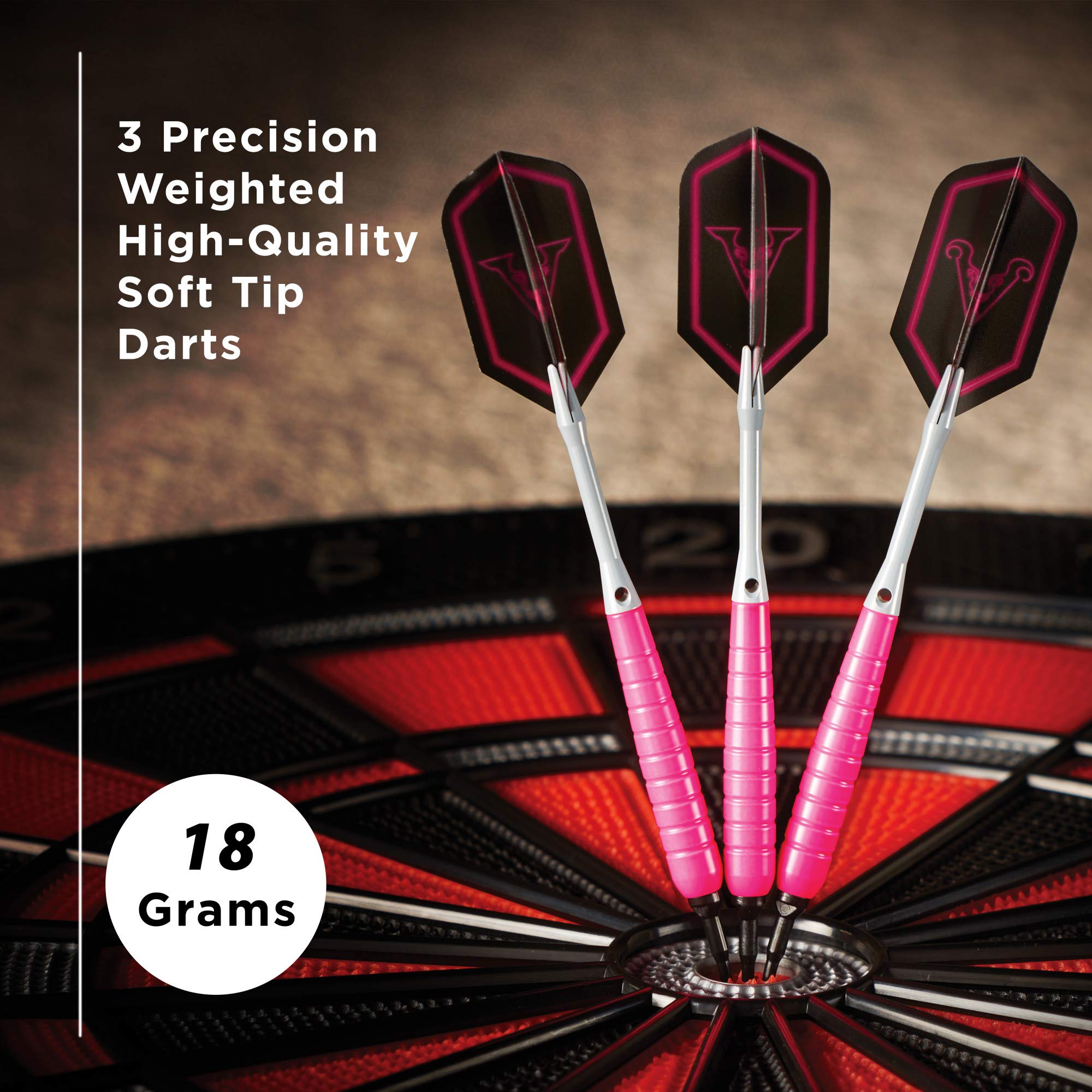 Foto 3 pulgar | Soft Tip Darts Viper V Glo Rosa/gris, 18 G, Para Diapasones Electrónicos - Venta Internacional.