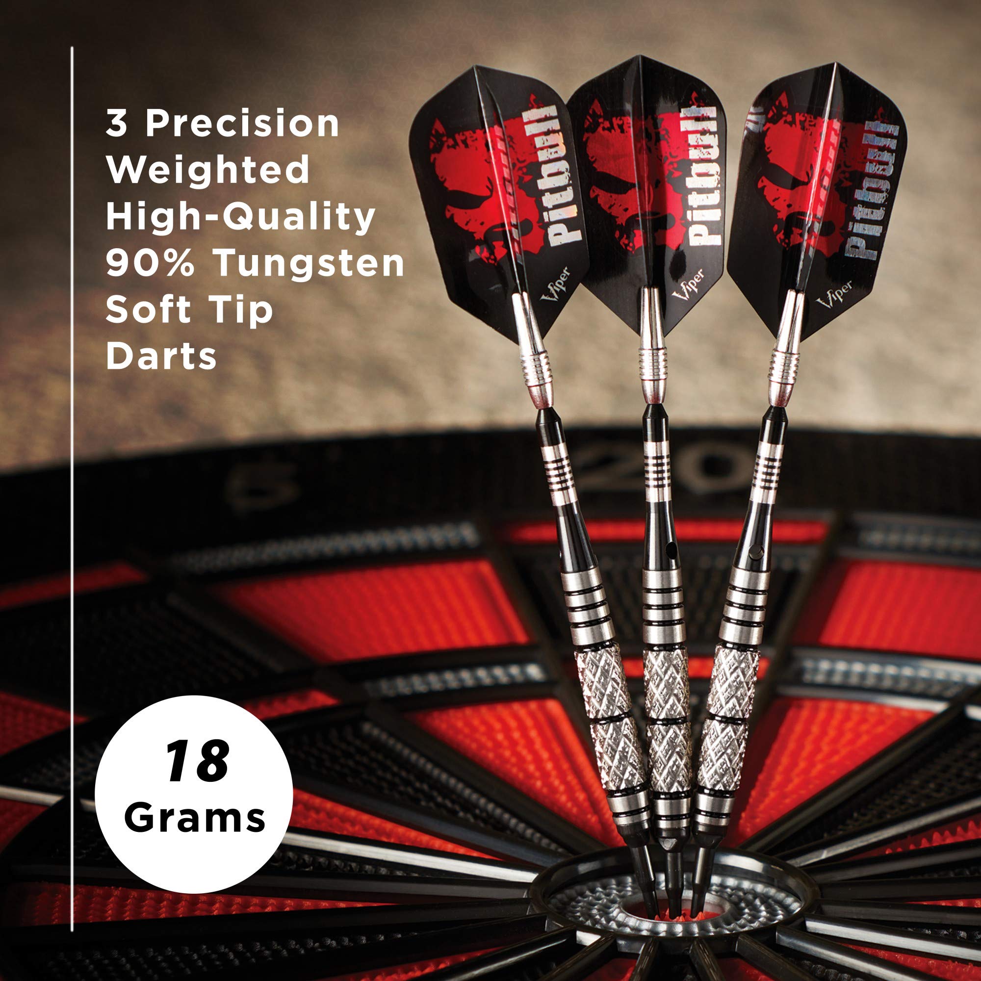 Foto 3 pulgar | Dart Viper Pitbull Soft Tip, 18 G, 90% Tungsteno, Para Adultos - Venta Internacional.