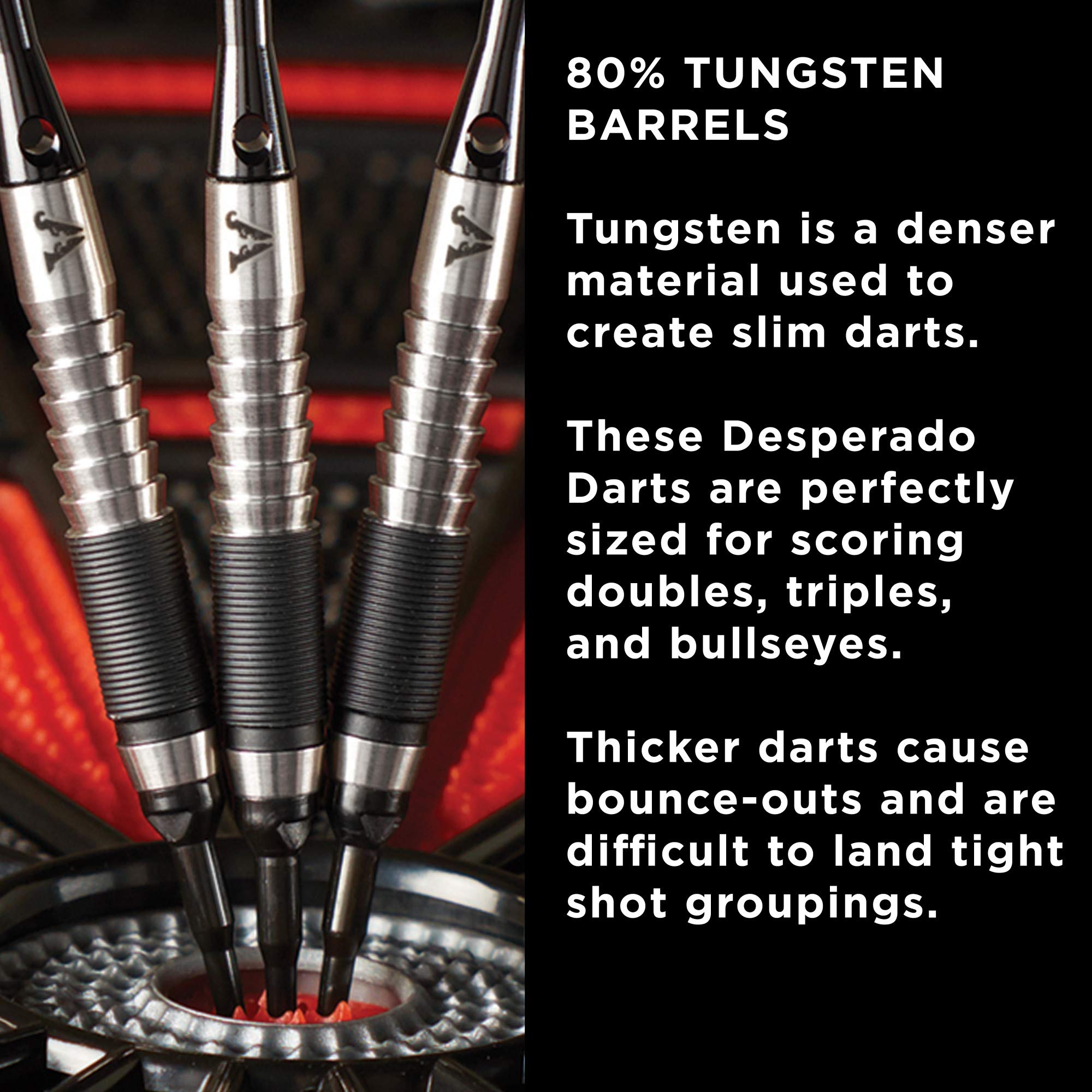 Foto 5 pulgar | Darts Viper Desperado 80, Punta Blanda De Tungsteno Con Funda, 18 G - Venta Internacional.
