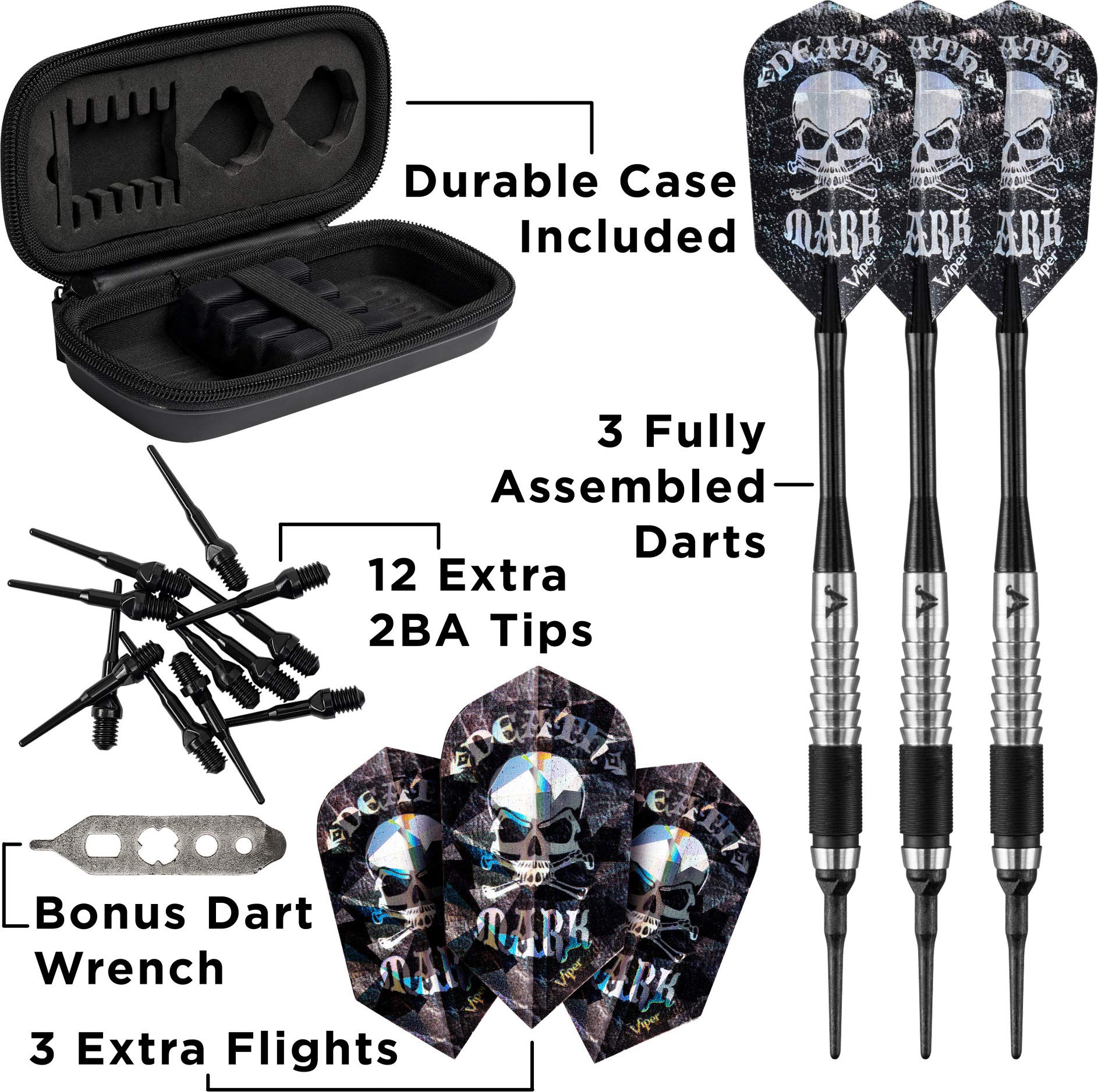 Foto 6 pulgar | Darts Viper Desperado 80, Punta Blanda De Tungsteno Con Funda, 18 G - Venta Internacional.