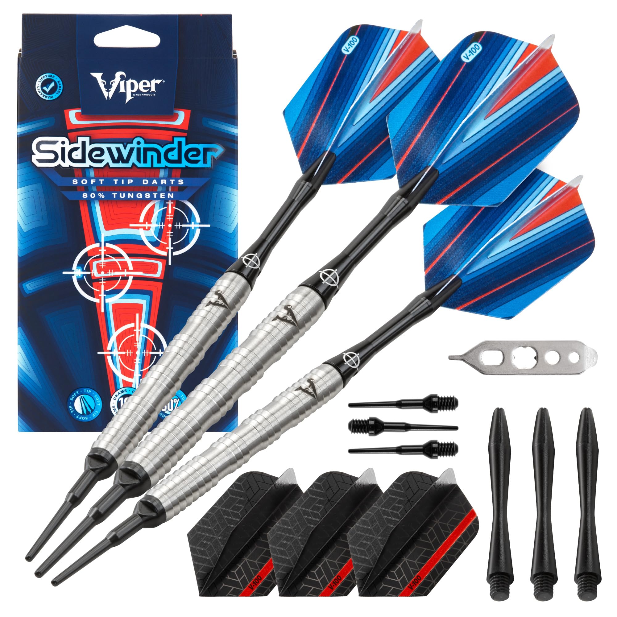 Foto 2 pulgar | Darts Viper Sidewinder, 80% Tungsteno, Punta Blanda, 18 G, Plata - Venta Internacional.
