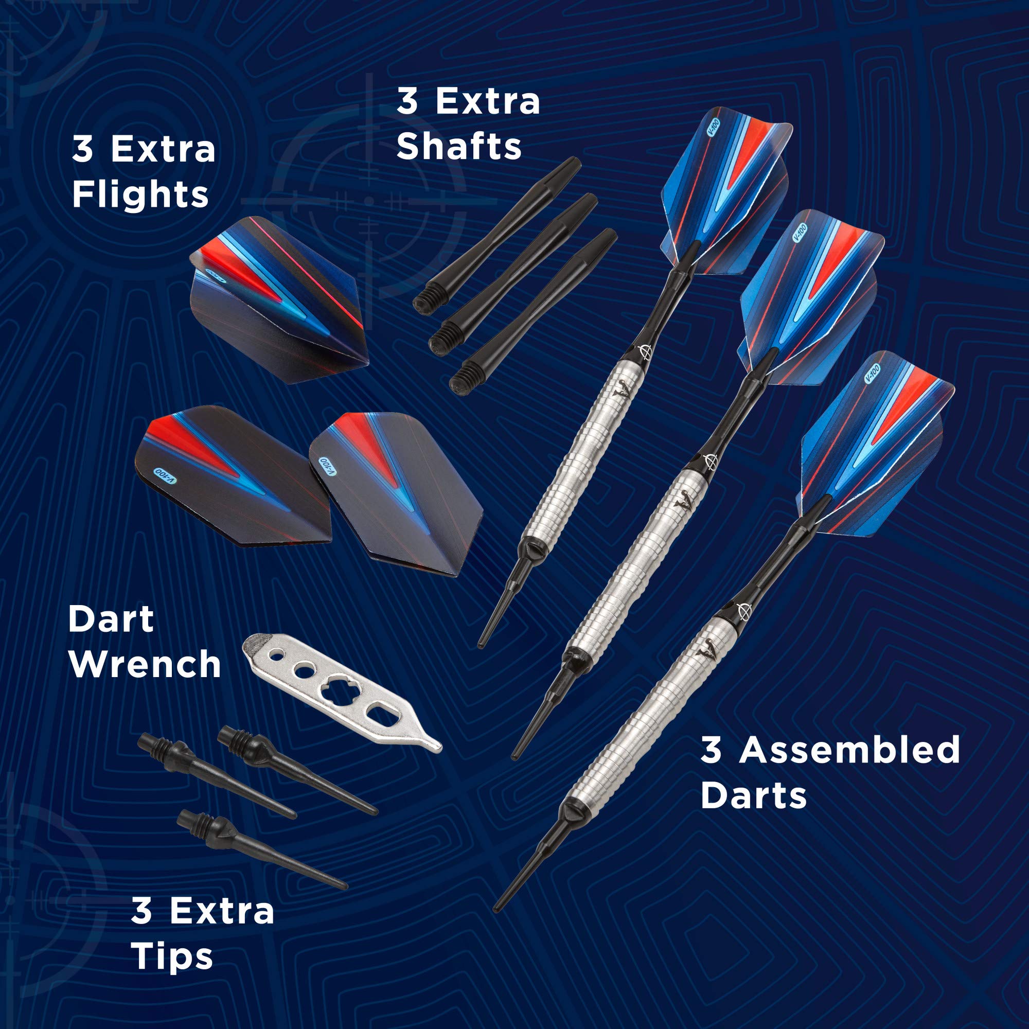 Foto 6 pulgar | Darts Viper Sidewinder, 80% Tungsteno, Punta Blanda, 18 G, Plata - Venta Internacional.