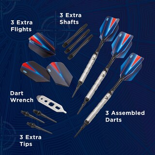Foto 5 | Darts Viper Sidewinder, 80% Tungsteno, Punta Blanda, 18 G, Plata - Venta Internacional.