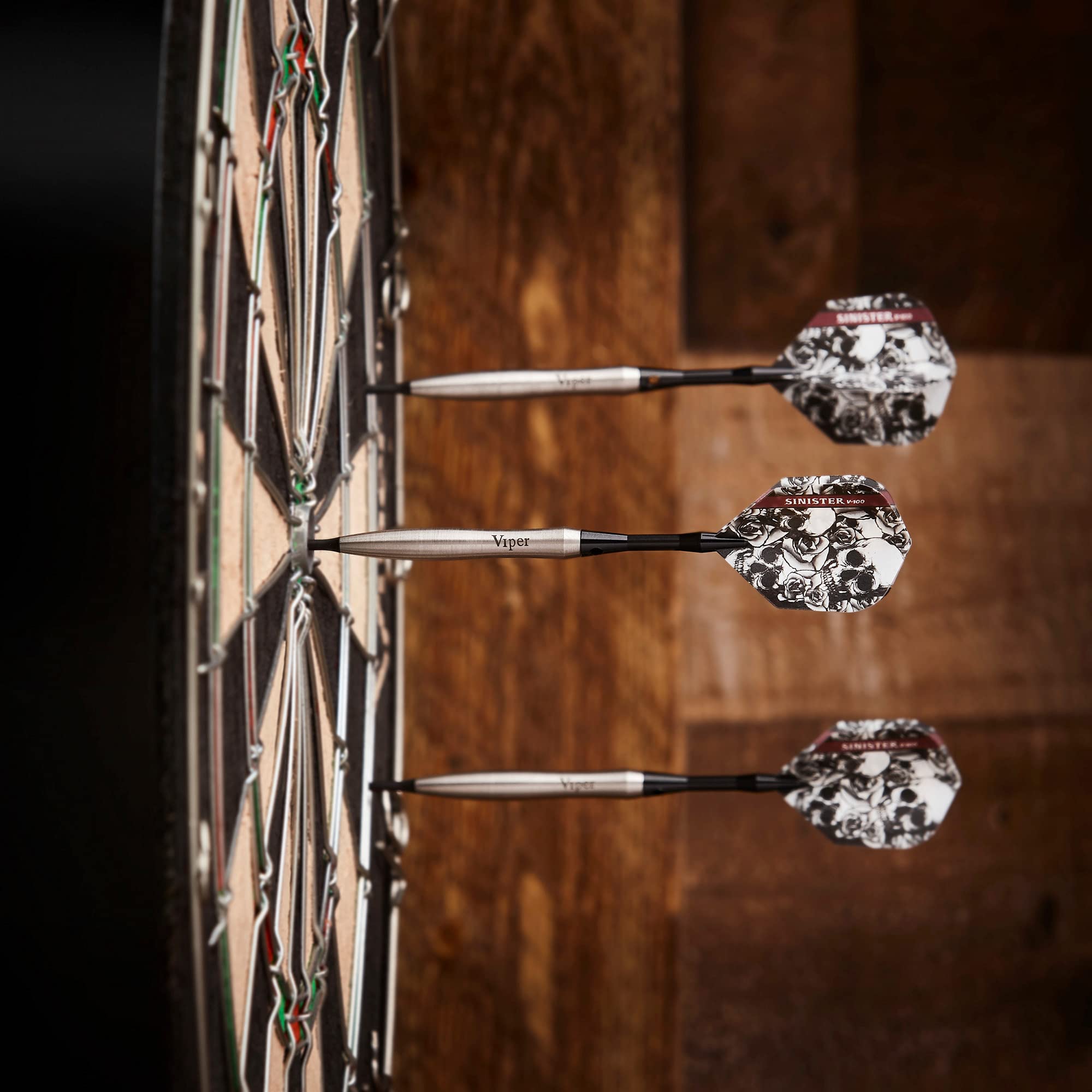 Foto 2 | Darts Viper Sinister Con Punta De Acero De Tungsteno (95%), 24 G, Color Plateado - Venta Internacional.