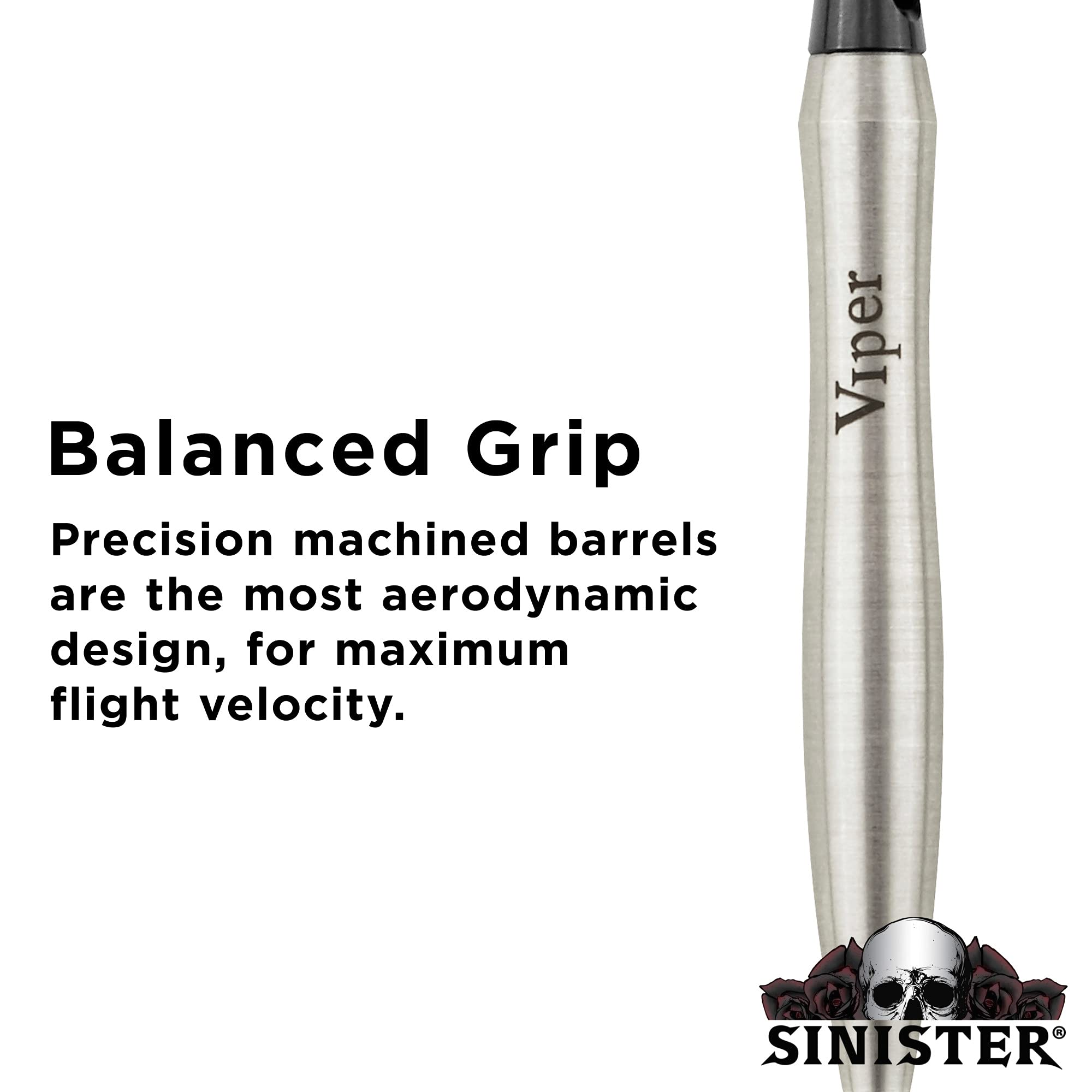 Foto 7 pulgar | Darts Viper Sinister Con Punta De Acero De Tungsteno (95%), 24 G, Color Plateado - Venta Internacional.