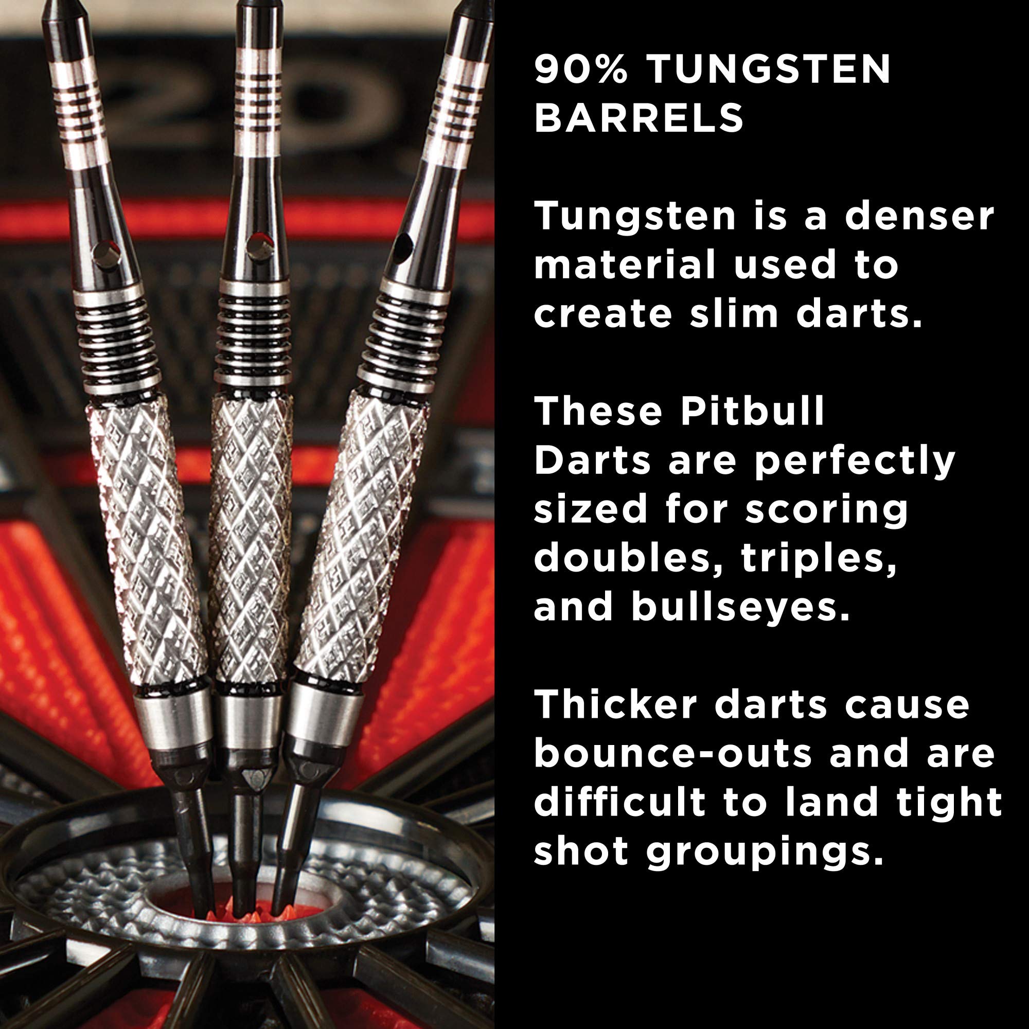 Foto 5 pulgar | Tungsteno Moleteado Completo Dart Viper Pitbull De Punta Blanda, 18 G - Venta Internacional.
