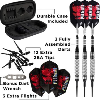 Foto 5 | Tungsteno Moleteado Completo Dart Viper Pitbull De Punta Blanda, 18 G - Venta Internacional.