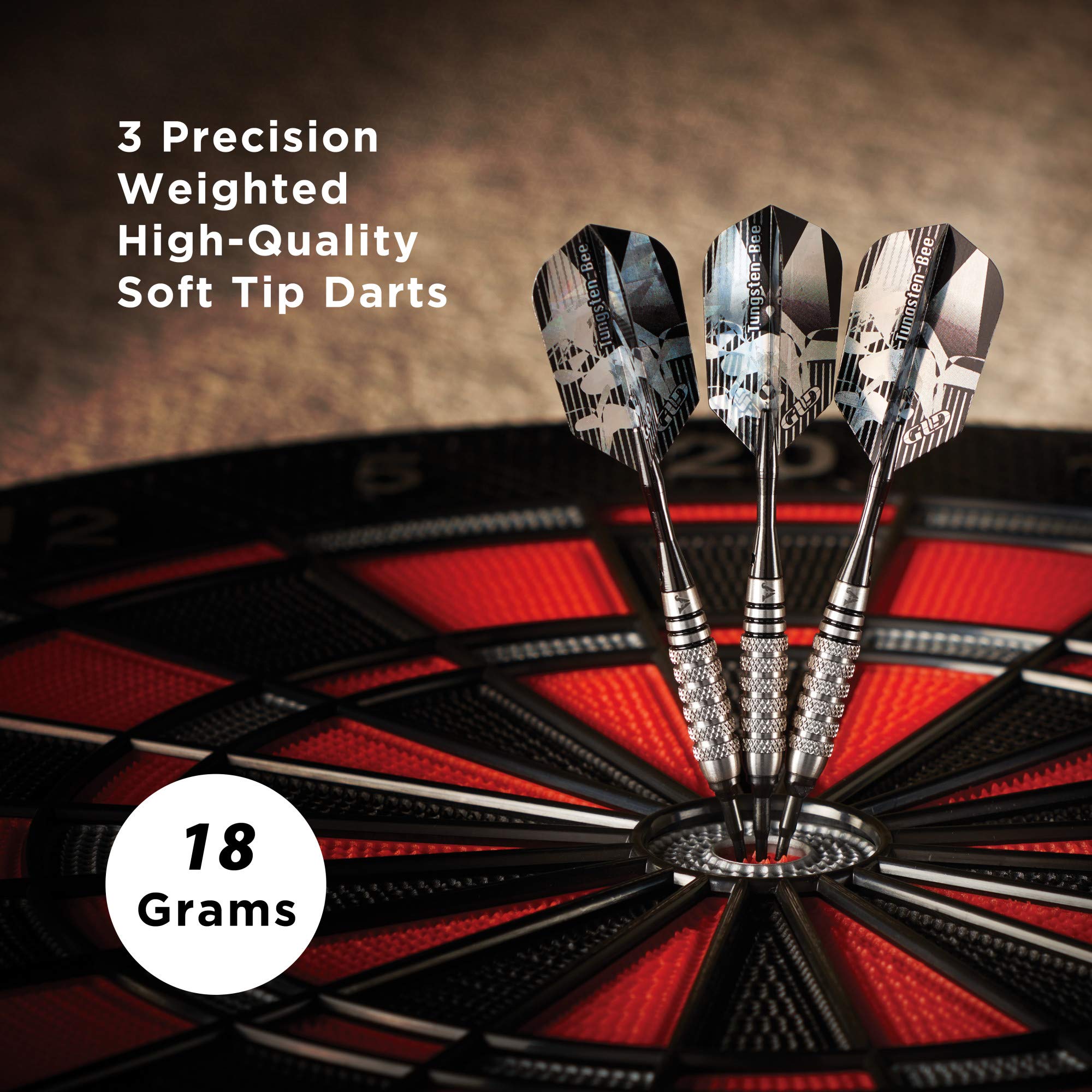 Foto 3 pulgar | Darts Viper Bee, 80% Tungsteno, Punta Blanda, 18 G, Con Funda Casemaster - Venta Internacional.
