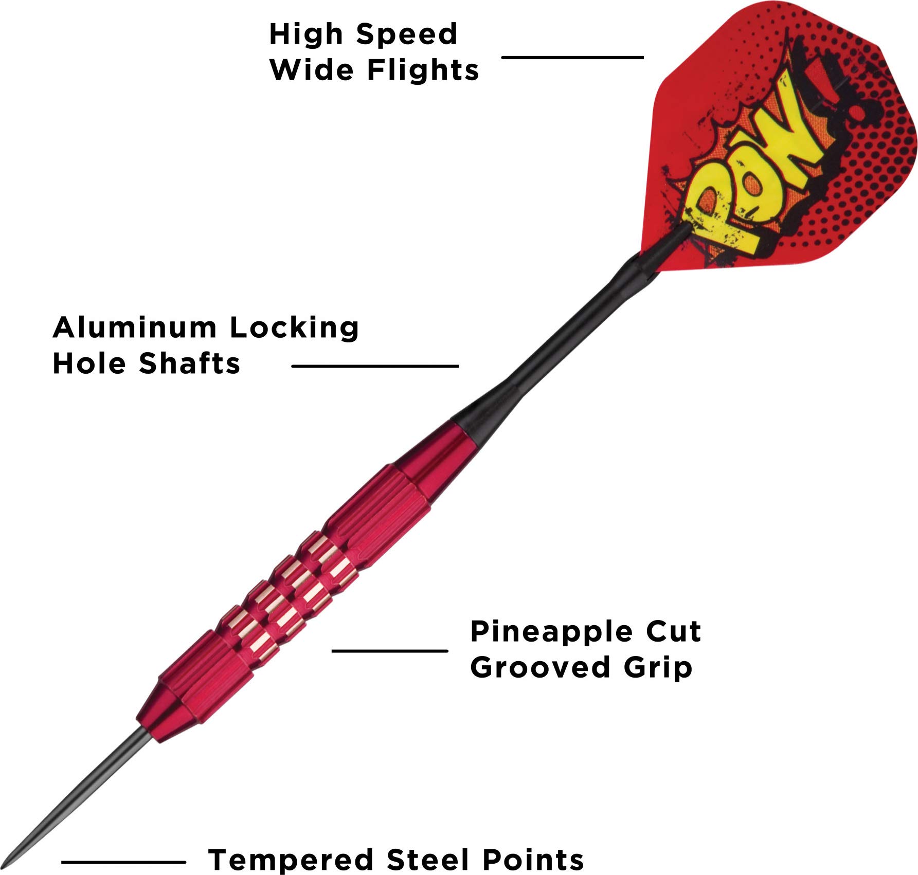 Foto 3 | Punta De Acero Darts Viper Comix Pow De 22 G Para Uso Casual E Intermedio - Venta Internacional.