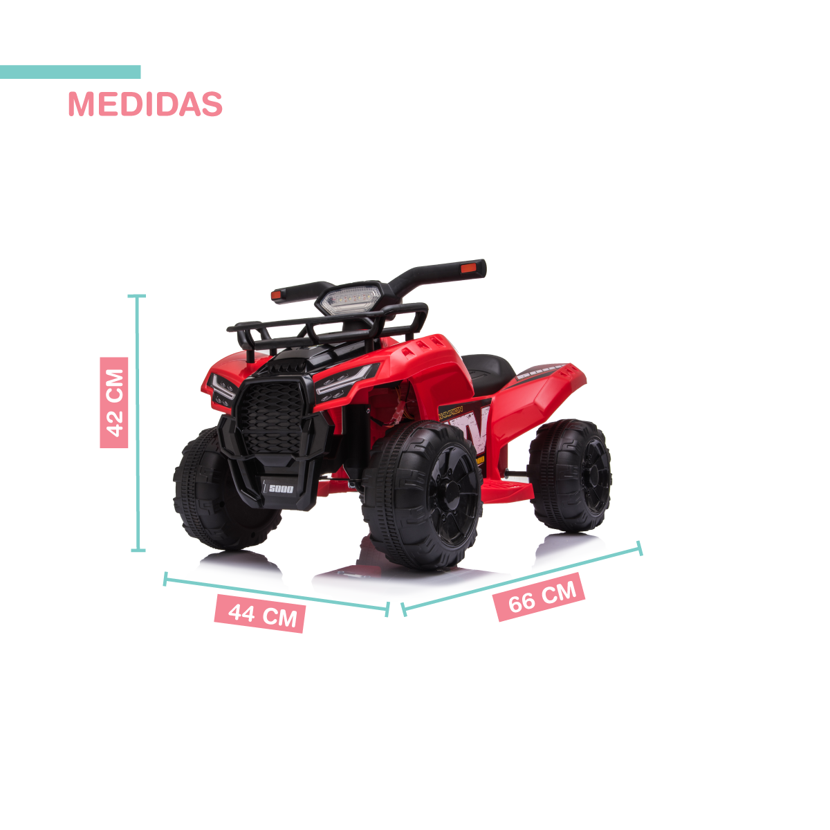 Foto 4 pulgar | Cuatrimoto ATV YEI Roja para Niños