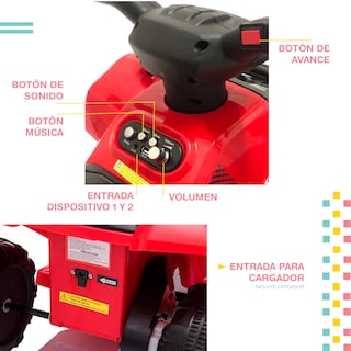 Foto 7 | Cuatrimoto ATV YEI Roja para Niños