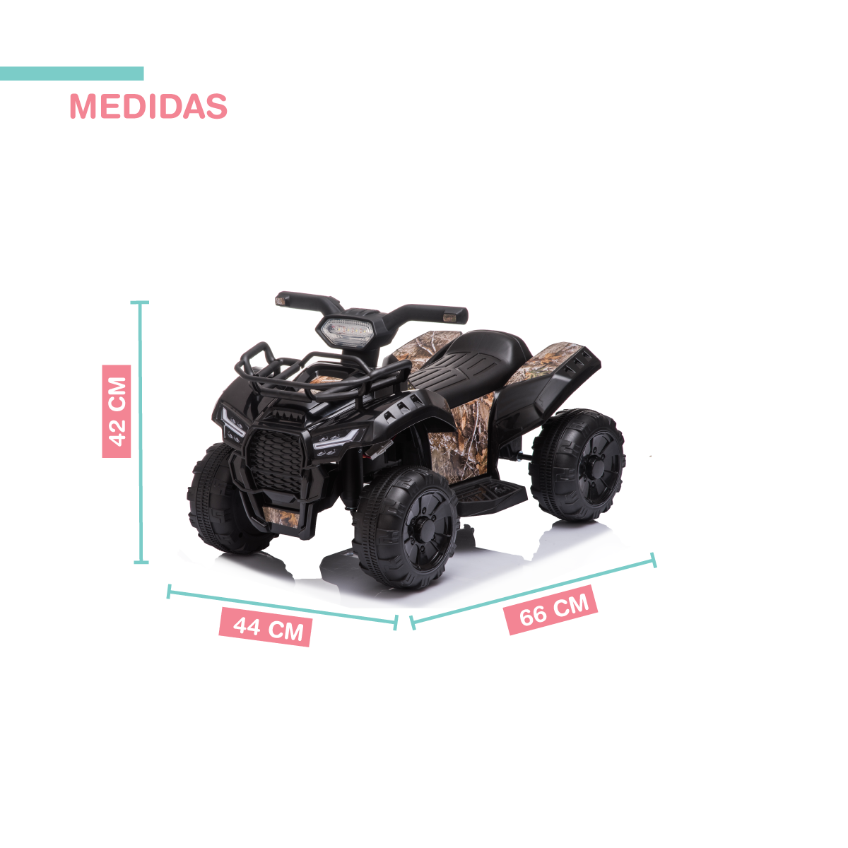 Foto 4 pulgar | Cuatrimoto Yei Atv Negra