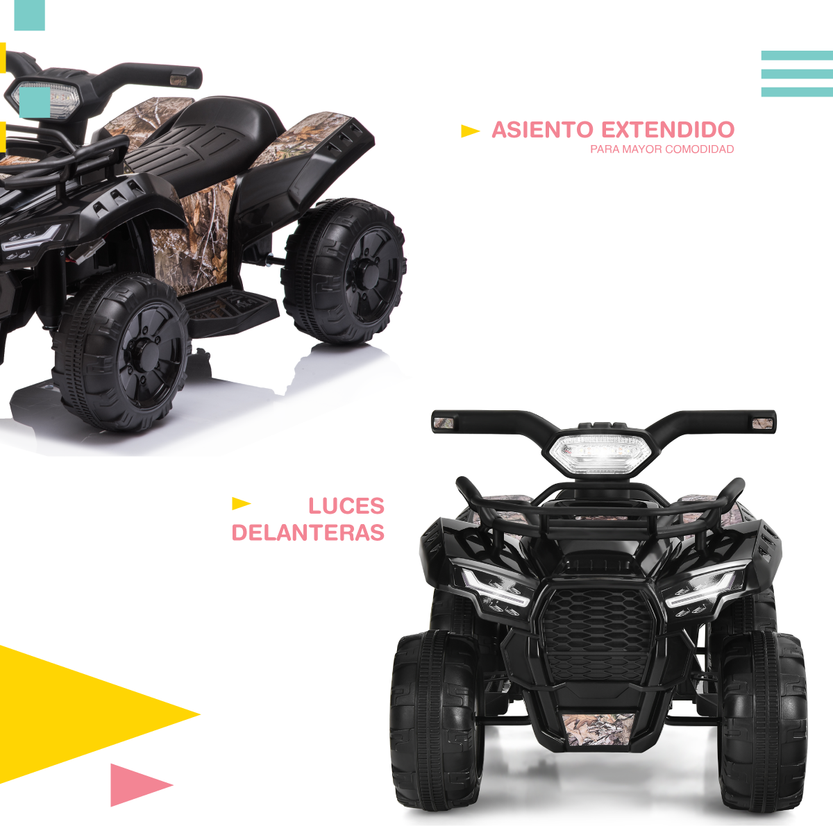 Foto 5 | Cuatrimoto Yei Atv Negra