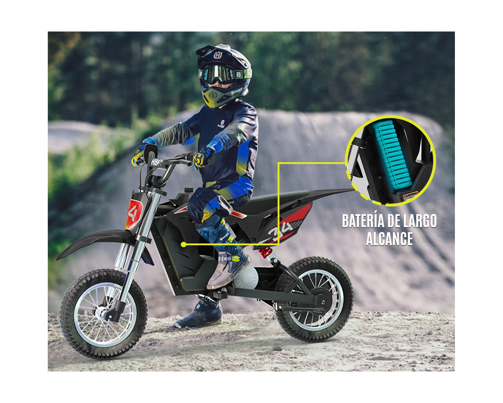 Foto 7 pulgar | Motocicleta Eléctrica Level Kids Racer 36v