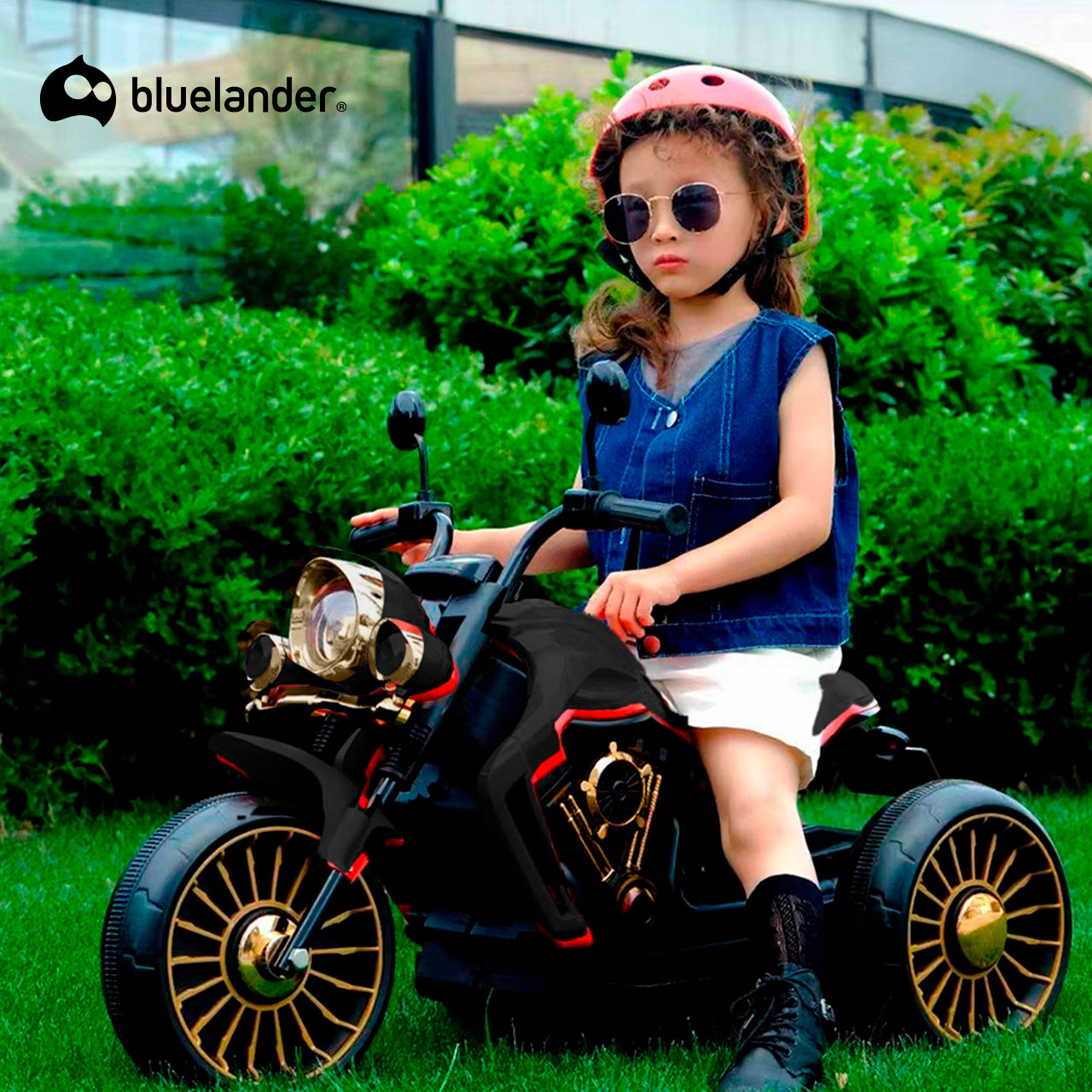 Foto 5 pulgar | Moto Eléctrica Infantil Bluelander Negro Con Batería Recargable