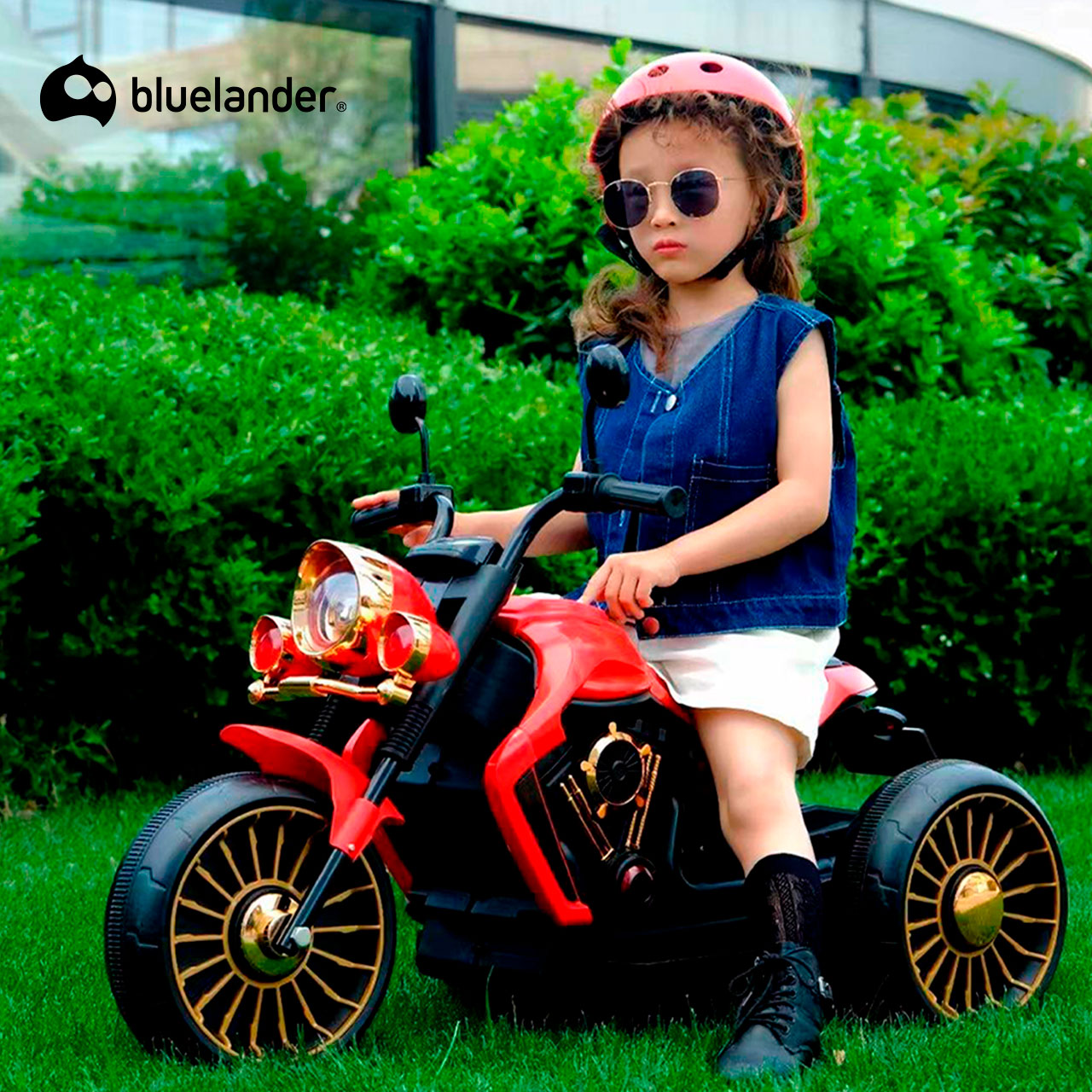 Foto 5 pulgar | Moto Eléctrica Infantil Bluelander Rojo Con Batería Recargable