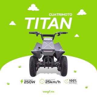 Foto 3 | Cuatrimoto Eléctrica Infantil Titan 24v 12ah 250w Gris