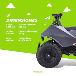 Foto 6 | Cuatrimoto Eléctrica Infantil Titan 24v 12ah 250w Gris