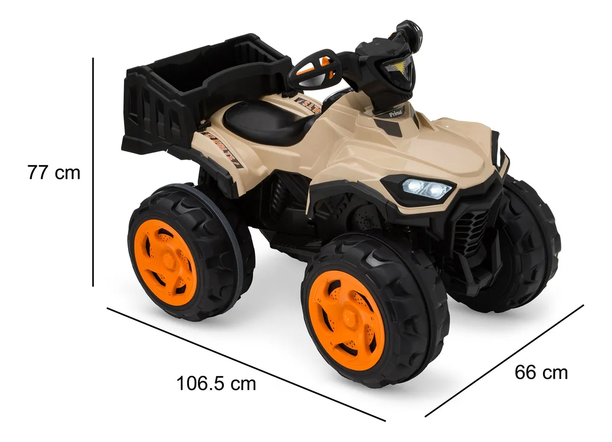 Foto 9 pulgar | Cuatrimoto Para Niños Montable Eléctrico Prinsel Cobra Arena
