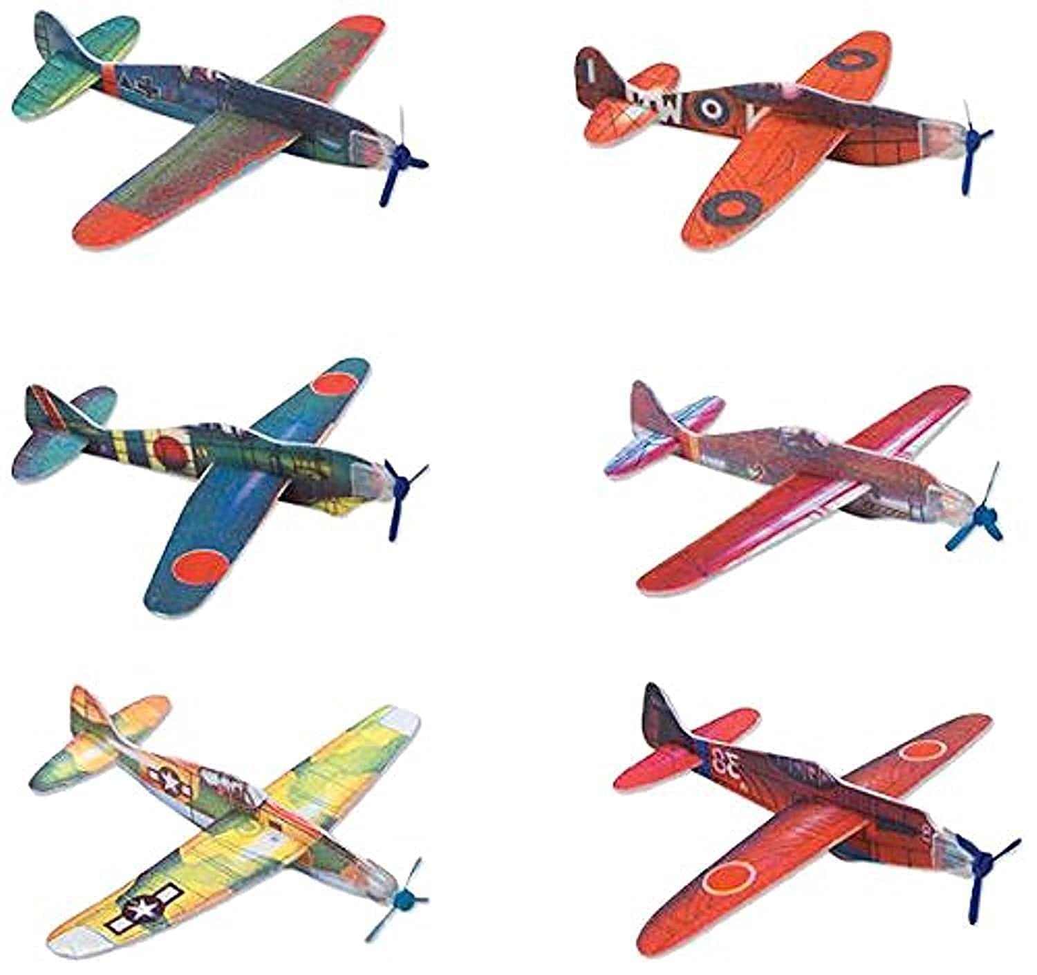 Foto 1 | Flying Glider Plane Rhode Island Novelty De 20 Cm, Juego De 12 - Venta Internacional.