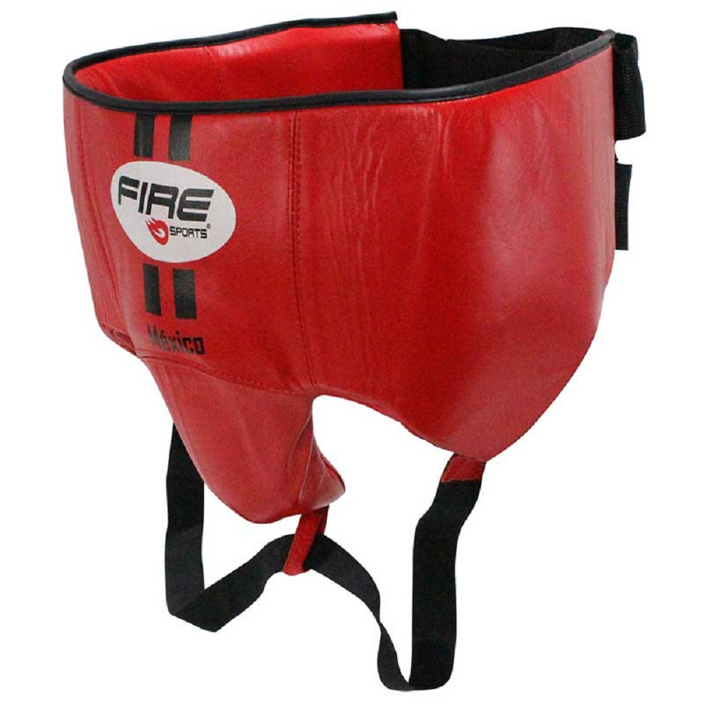 Concha con Riñonera Fire Sports de Piel Talla Extra Grande color Rojo