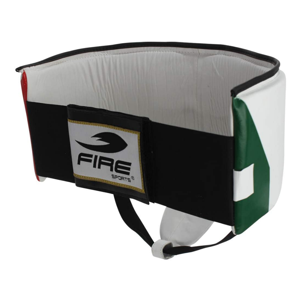 Foto 2 | Concha Protector Pélvica Fire Sports color Blanco Femenil Diseño Tricolor Material Piel T-Xg