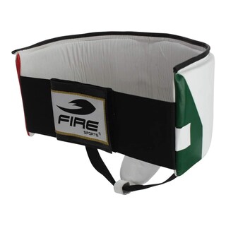 Foto 2 | Concha Protector Pélvica Fire Sports color Blanco Femenil Diseño Tricolor Material Piel T-Xg