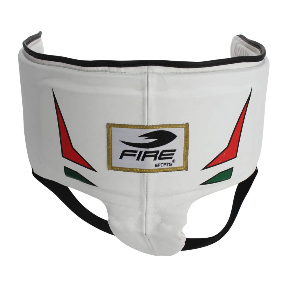Foto 4 pulgar | Concha Protector Pélvica Fire Sports color Blanco Femenil Diseño Tricolor Material Piel T-Xg