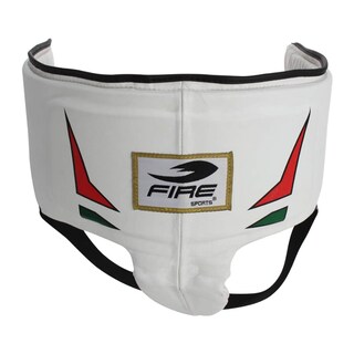 Foto 3 | Concha Protector Pélvica Fire Sports color Blanco Femenil Diseño Tricolor Material Piel T-Xg