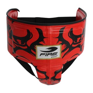Foto 3 | Concha Protector Pélvica Fire Sports color Rojo Femenil Diseño Tigre Material Piel T-Xg