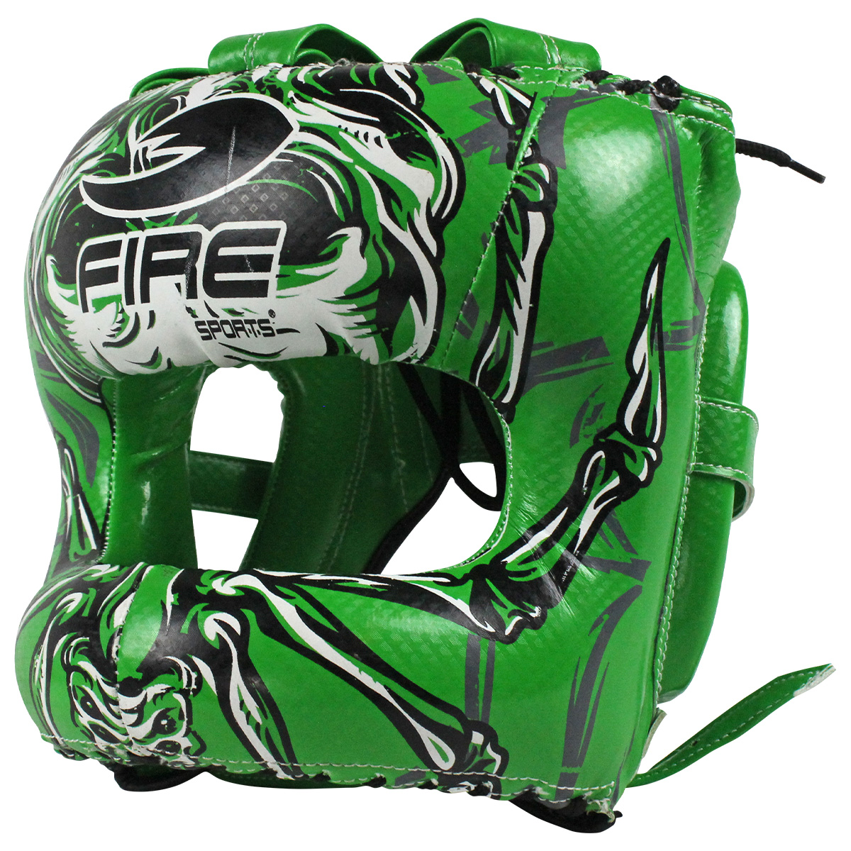 Foto 4 pulgar | Careta de Barra de PVC Fire Sports color Verde para Box con Diseño Araña