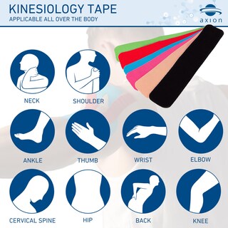 Foto 3 | Cinesiology Tape Axion Precut Mix Set 120 Tiras 25 X 5 Cm - Venta Internacional.