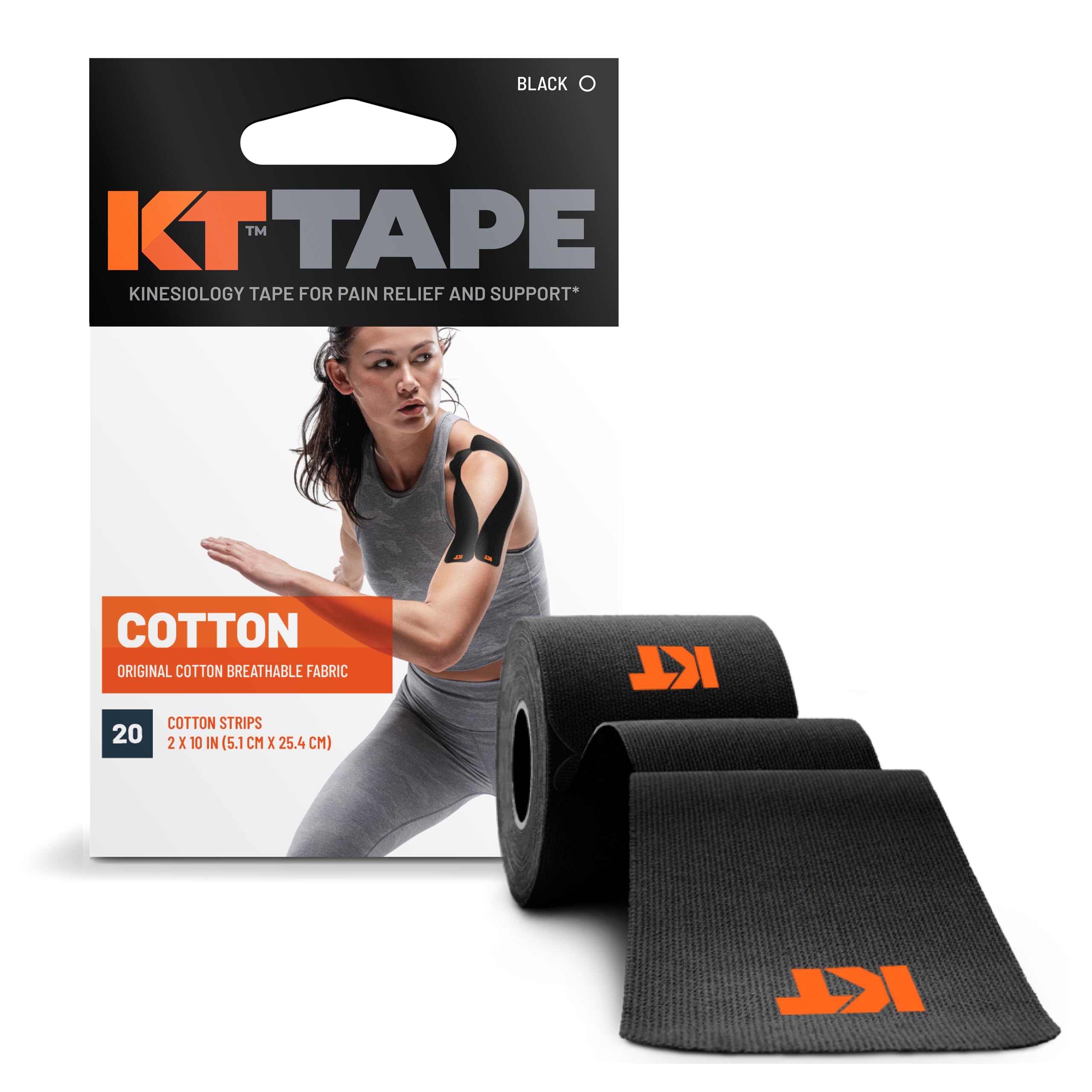 Foto 2 pulgar | Cinta Deportiva Kt Tape Original De Algodón  20 Tiras  Color Negro - Venta Internacional.