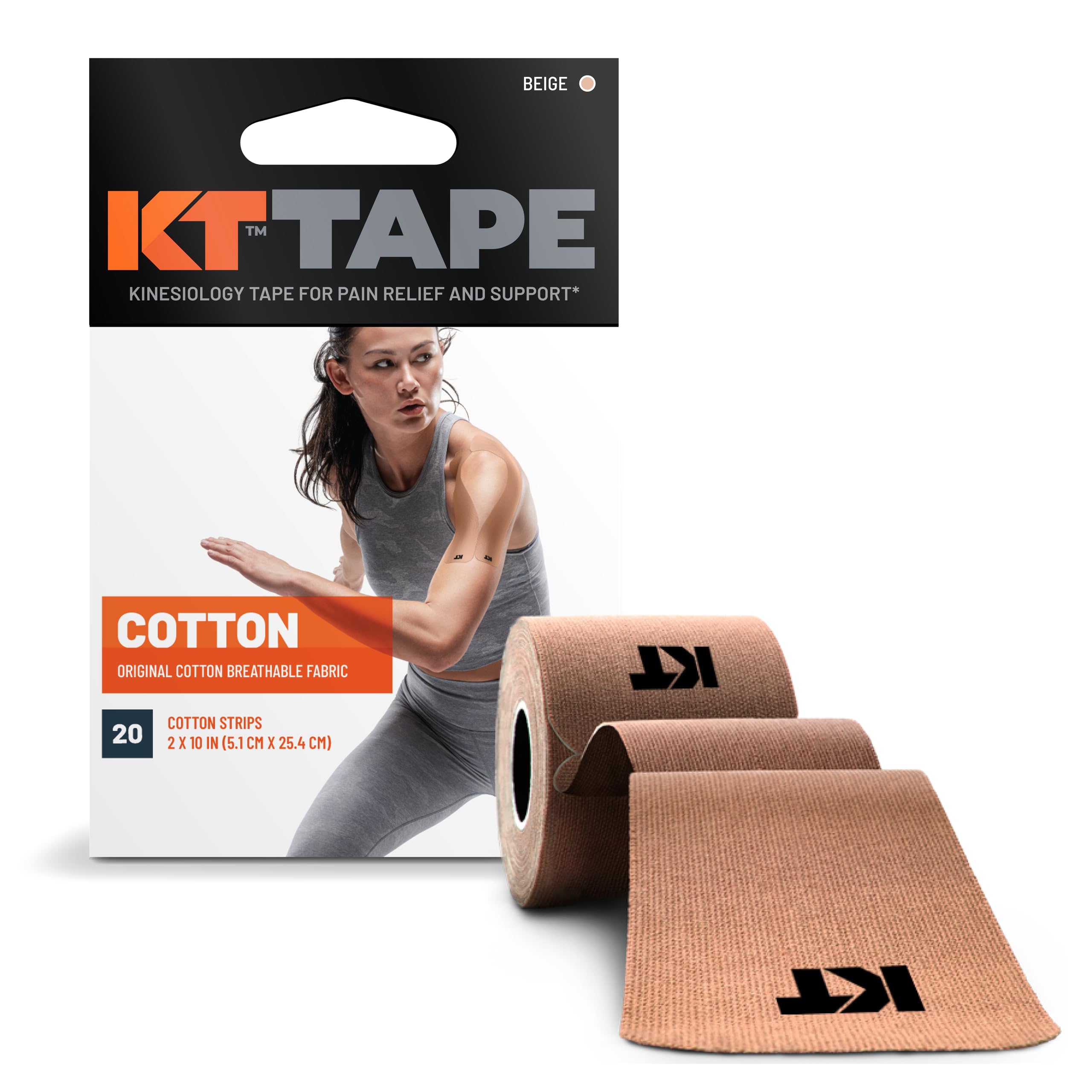 Foto 2 pulgar | Cinta Deportiva Kt Tape Original De Algodón  20 Tiras  Color Beige - Venta Internacional.