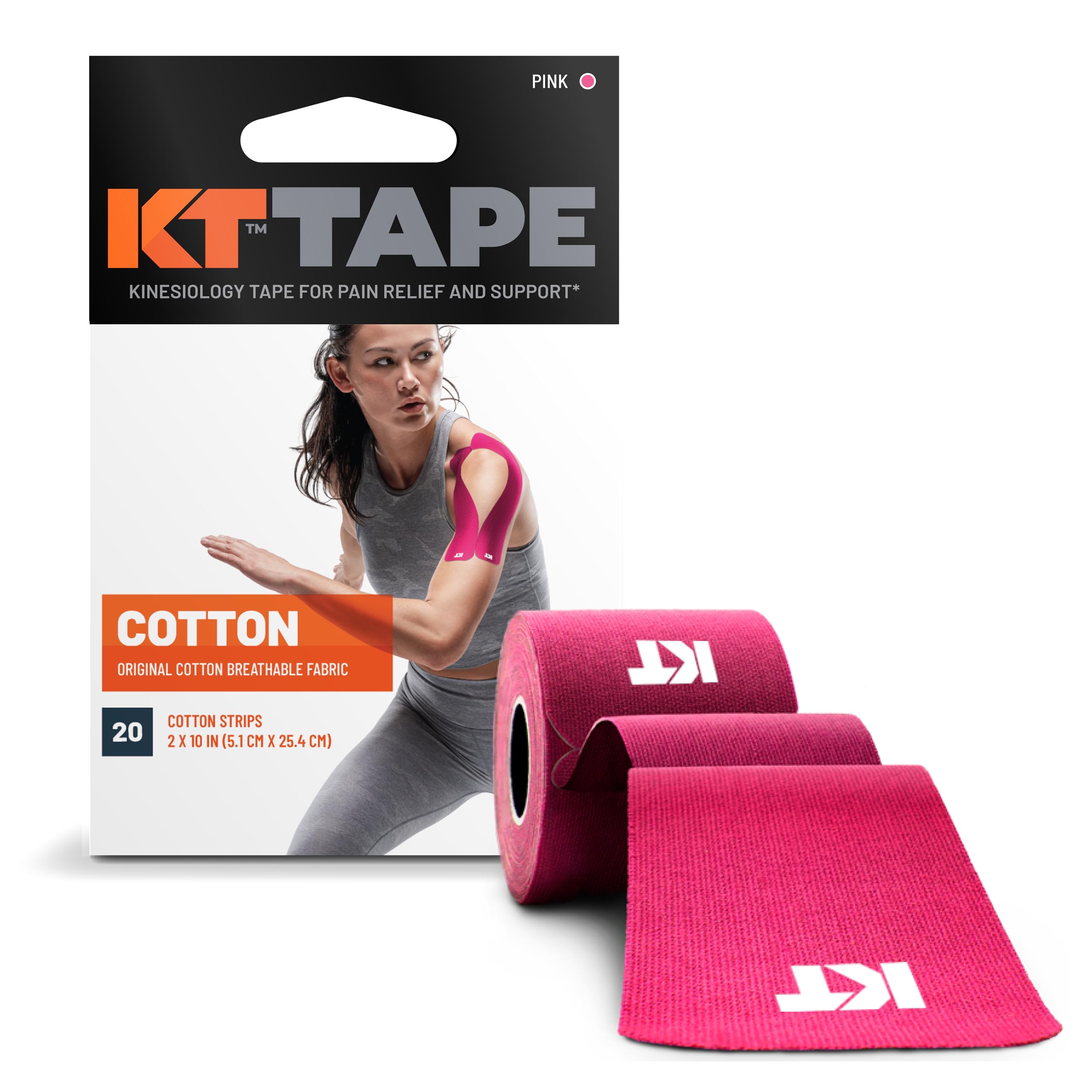 Foto 2 pulgar | Cinta Deportiva Kt Tape Original De Algodón  20 Tiras  Color Rosa - Venta Internacional.