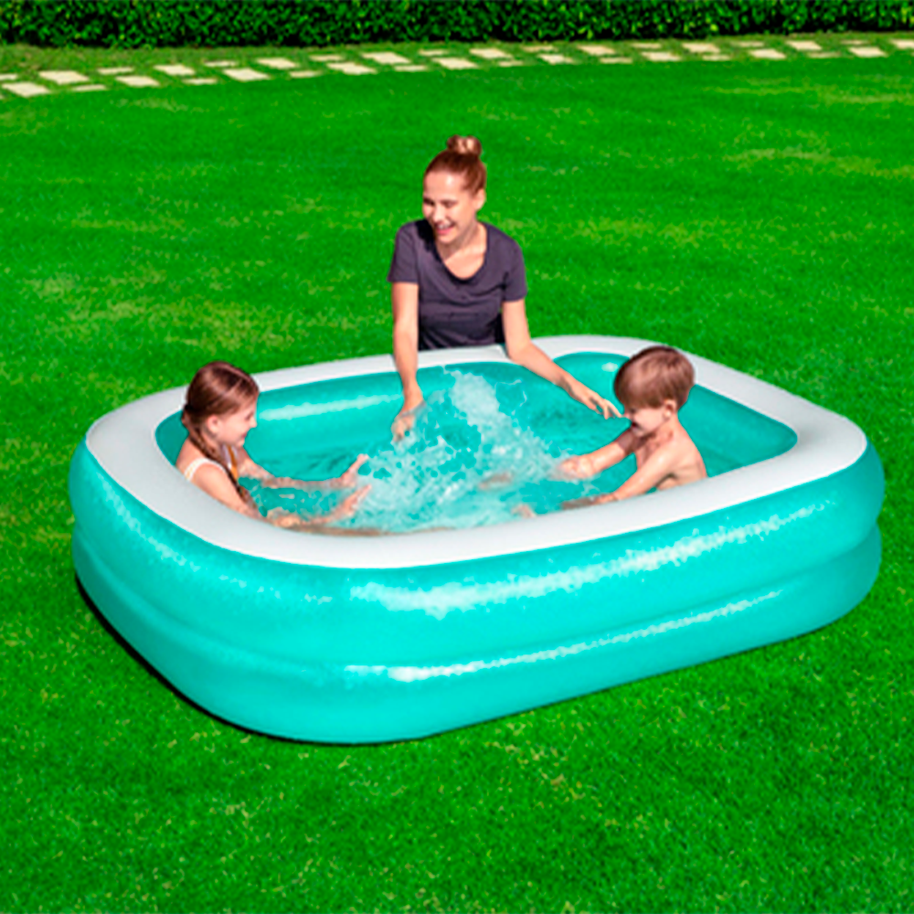 Foto 4 pulgar | Alberca Inflable Bestway 54005 Rectangular color Azul