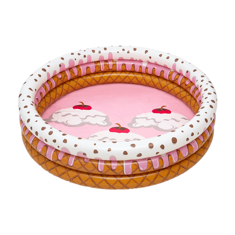 Alberca Inflable Infantil Bestway 51144 color Rosa 160 cm - Helado