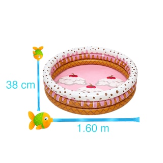 Foto 2 | Alberca Inflable Infantil Bestway 51144 color Rosa 160 cm - Helado