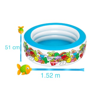 Foto 3 | Alberca Inflable Infantil Bestway 51121 Multicolor - Stickers Kawai