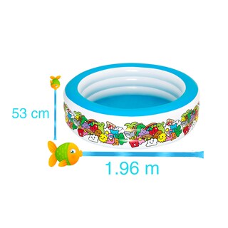 Foto 3 | Alberca Inflable Infantil Bestway 51122 Multicolor - Stickers Kawai