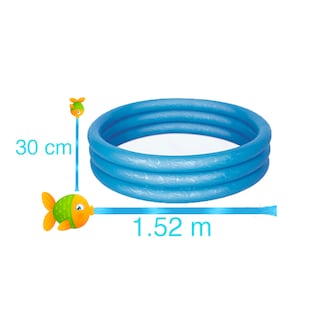 Foto 2 | Alberca Inflable Infantil Bestway 51027-AZ color Azul