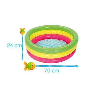Foto 2 | Alberca Infantil Inflable Bestway 51128 Multicolor Individual 70 cm