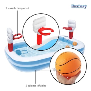 Foto 4 | Alberca Inflable para Niños Bestway 54122 - Juego Acuático