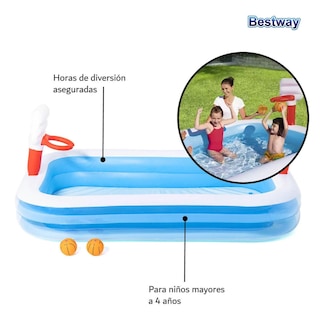 Foto 6 | Alberca Inflable para Niños Bestway 54122 - Juego Acuático