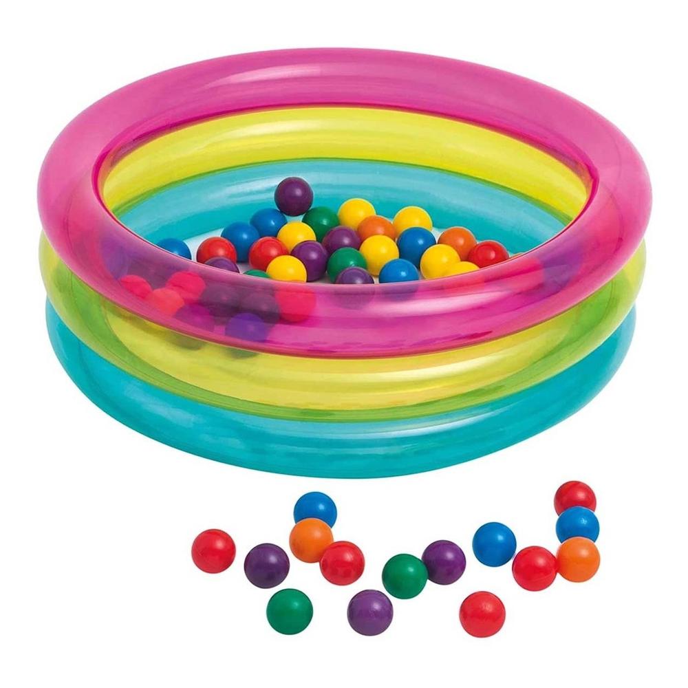 Alberca Inflable Intex 48674NP Multicolor + 50 Pelotas