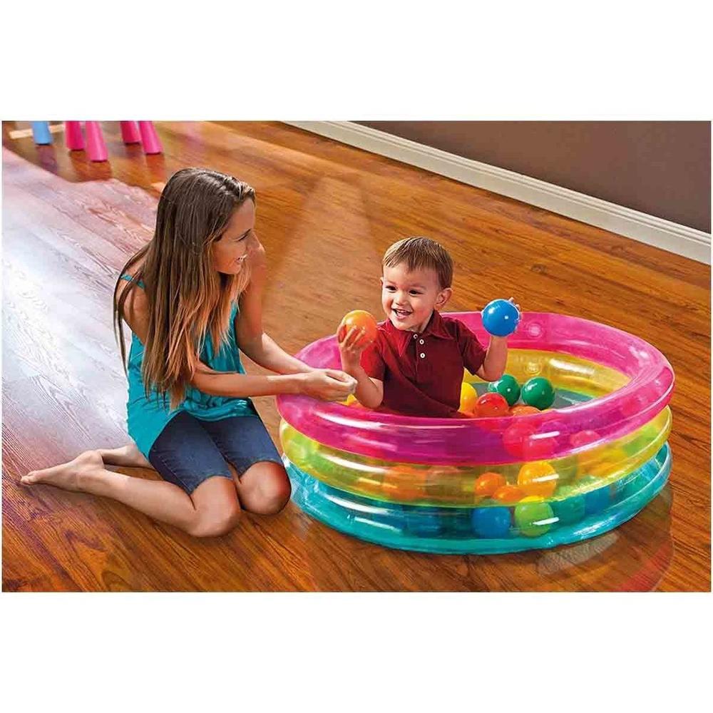 Foto 5 pulgar | Alberca Inflable Intex 48674NP Multicolor + 50 Pelotas