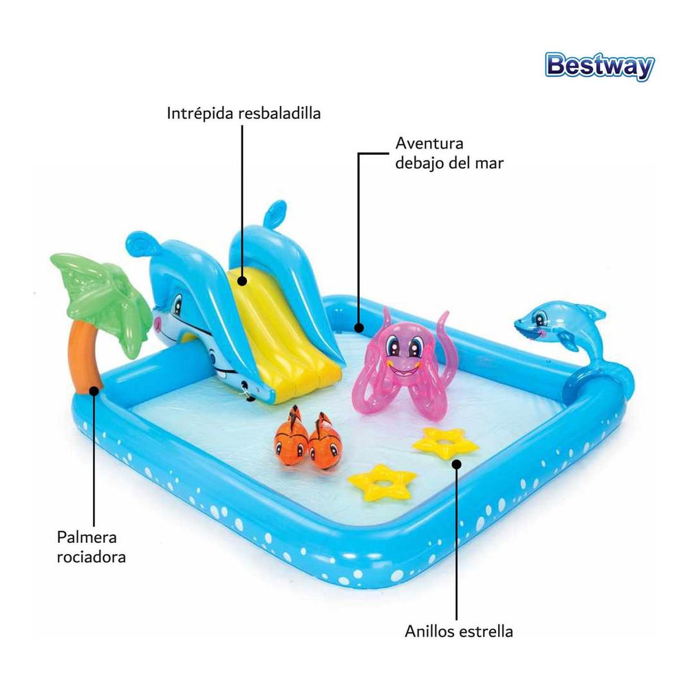 Foto 4 pulgar | Alberca Inflable Infantil Bestway 53052 Multicolor + Accesorios